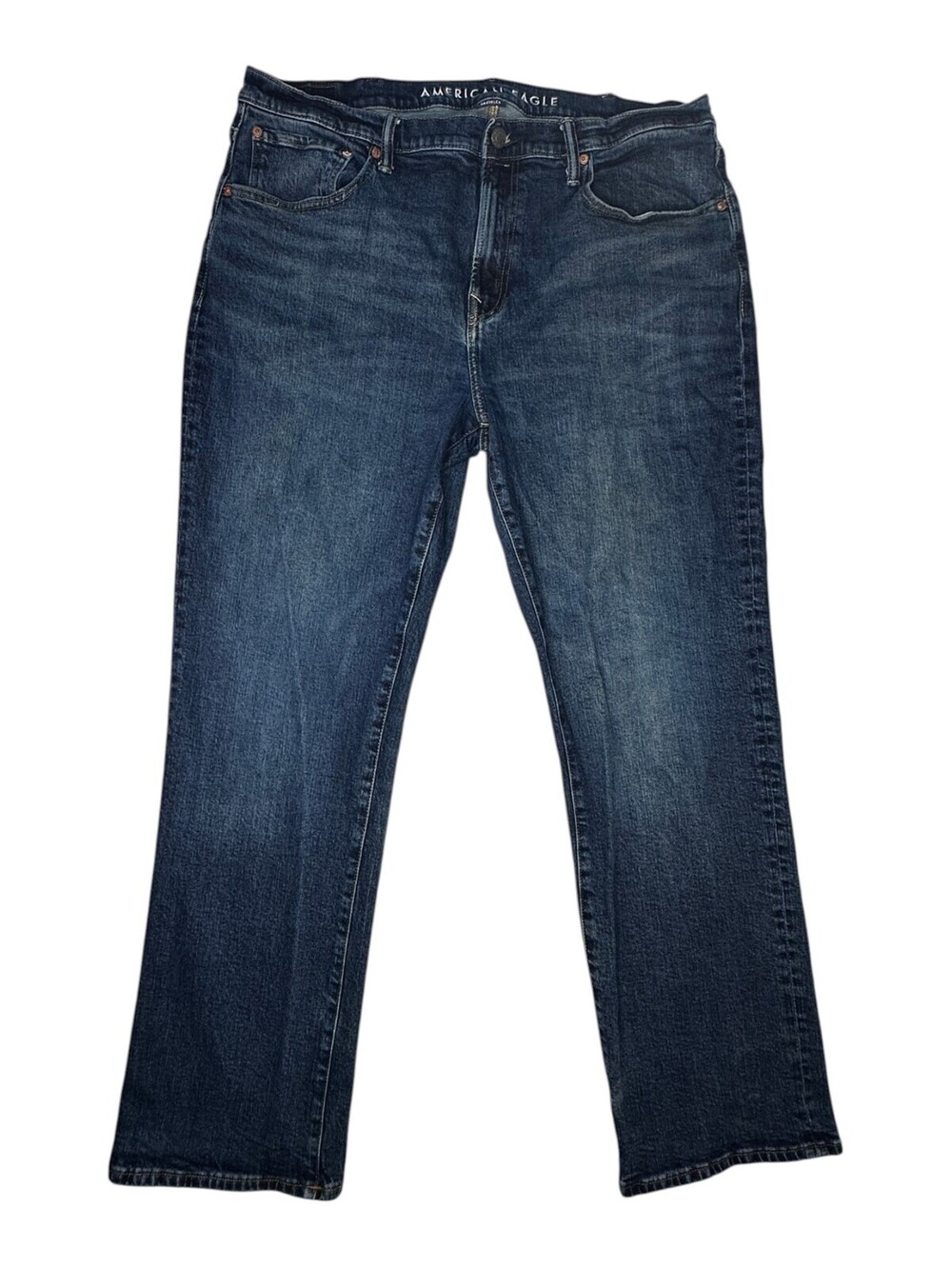 American Eagle Men's Straight Blue Jeans Size 38x32 Easy Flex
